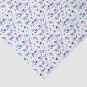  Waterverf Paarse Ditsy Floral Pattern Tissuepapier (Detail)