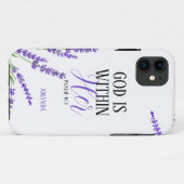 Waterverf Paarse Lavendelbloemen  Faith Case-Mate iPhone Case (Achterkant (horizontaal))