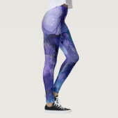 Waterverf Paarse Leggings (Rechts)