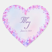 Waterverf Paarse Lila Sticker (Voorkant)