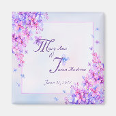 Waterverf Paarse Lila ventilatormagneet Magneet (Voorkant)