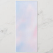 Waterverf Paarse Lila ventilatormenuKaart Menu (Achterkant)