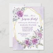 Waterverf Paarse onderneming Birthday Kaart (Voorkant)