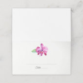 Waterverf Paarse Orchidee Bloemen Bruiloft (Buitenkant ongevouwen)