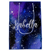 Waterverf Paarse Universum Medium Cadeauzakje (Achterkant)