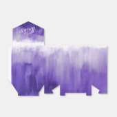 Waterverf paarse wasbruiloft bedankt bedankdoosjes (Uitgevouwen)