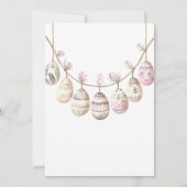 Waterverf Paasbrunch met Pysanky Egg Hunt Kaart (Achterkant)