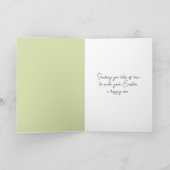 Waterverf paashaas liefde kaart (Binnen)