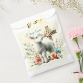 Waterverf Paaslam gepersonaliseerd Bedankzakje (Gezegeld)