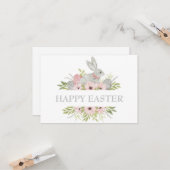 Waterverf paaspaaseieren Kaart (Voorkant / Achterkant in situ)