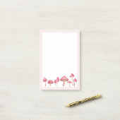 Waterverf paddenstoel post-it® notes (Op bureau)