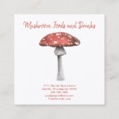 Waterverf Paddenstoel Visitekaartje (Achterkant)