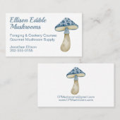 Waterverf paddenstoel visitekaartje (Voorkant / Achterkant)