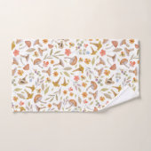 Waterverf Paddenstoelen en bloemen Bad Handdoek (Handdoek)