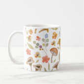 Waterverf Paddenstoelen en bloemen Koffiemok (Links)