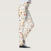 Waterverf Paddenstoelen en bloemen Leggings (Rechts)