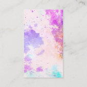 Waterverf Paint achtergrond | creatief kunstenaar Visitekaartje (Achterkant)