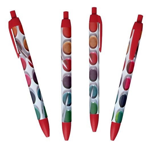 Waterverf Paint Palet Artsy Blauwe Inkt Pen