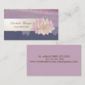 Waterverf Paint Splash, Stripe, Cool Lotus Visitekaartje (Voorkant / Achterkant)