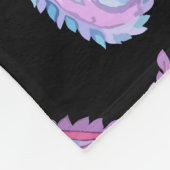 Waterverf Paisley Black Lavender Roze Blauw Fleece Deken (Hoek)