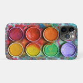  waterverf palet Case-Mate iPhone case (Achterkant (horizontaal))