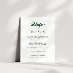 Waterverf Palm Guest Information Kaart