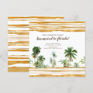 Waterverf Palm Tree Bewegende Aankondiging