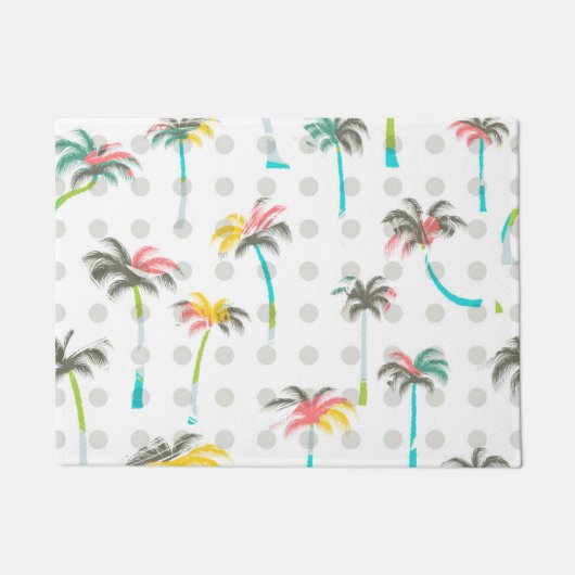Waterverf Palm Trees Deurmat (Voorkant)