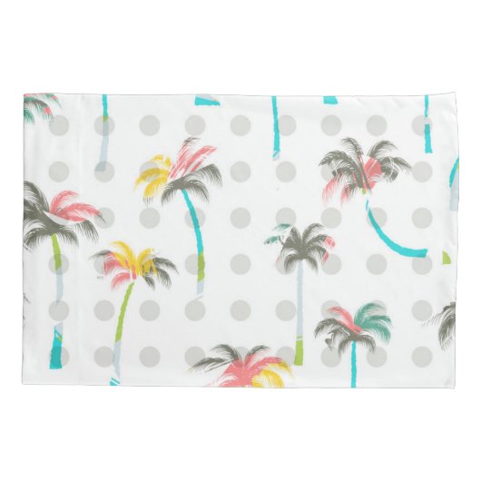 Waterverf Palm Trees Kussensloop (Achterkant-Links)