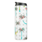 Waterverf Palm Trees | Monogram Thermosbeker (Geroteerd rechts)