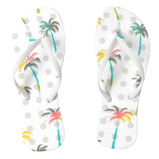 Waterverf Palm Trees Teenslippers (Voetbed)