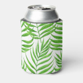 Waterverf palmbladeren blikjeskoeler (Blikje Achterkant)