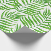 Waterverf palmbladeren cadeaupapier (Hoek)