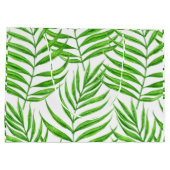 Waterverf palmbladeren groot cadeauzakje (Achterkant)