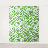 Waterverf palmbladeren wandkleed (Voorkant)