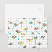 Waterverf palmbomen 2 briefkaart (Voorkant / Achterkant)