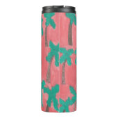 Waterverf palmboom thermosbeker (Achterkant)