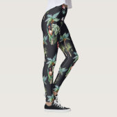 Waterverf palmpatroon leggings (Rechts)