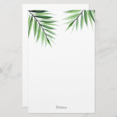Waterverf Palms Briefpapier (Voorkant / Achterkant)