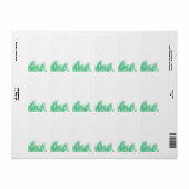 Waterverf Palms Etiket (Full Sheet)