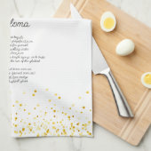 Waterverf Paloma aangepaste Drink recept Theedoek (Quarter Fold)