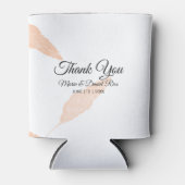 Waterverf Pampas Leaf Silhouette Wedding Blikjeskoeler (Voorkant)