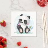 Waterverf Panda Beer Servet (Insitu)