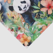Waterverf Panda Beer Tissuepapier (Detail)