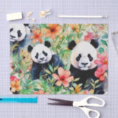 Waterverf Panda Beer Tissuepapier (Craft)