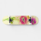 Waterverf papaver 2 skateboard (Horizontaal)