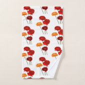 Waterverf papaver bad handdoek (Handdoek)