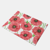 Waterverf papaver deurmat (Schuin)