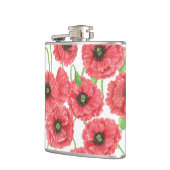 Waterverf papaver heupfles (Links)