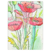 Waterverf papaver klembord (Achterkant)